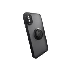 Case with Support Ring for Apple iPhone X/ Xs Smoked Black Case with Support Ring for Apple iPhone X/ Xs Smoked Black